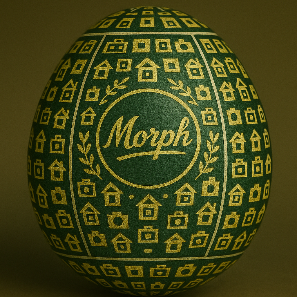 The image features a close-up of the top right corner of a dark wood table or desk, upon which several items are arranged....